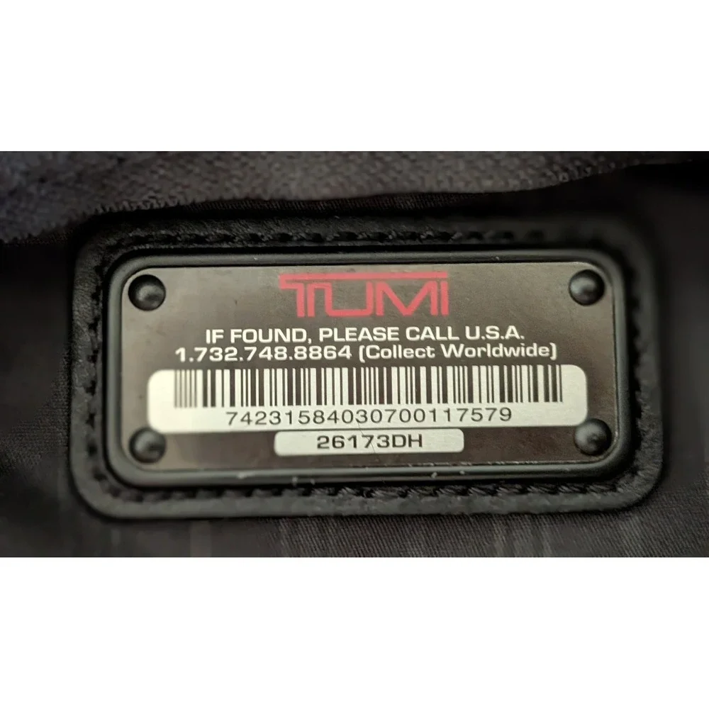 TUMI Alpha 26173DH Black Laptop Backpack Bag -*READ*